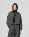 Woopsie Jacket Canvas Forest Green