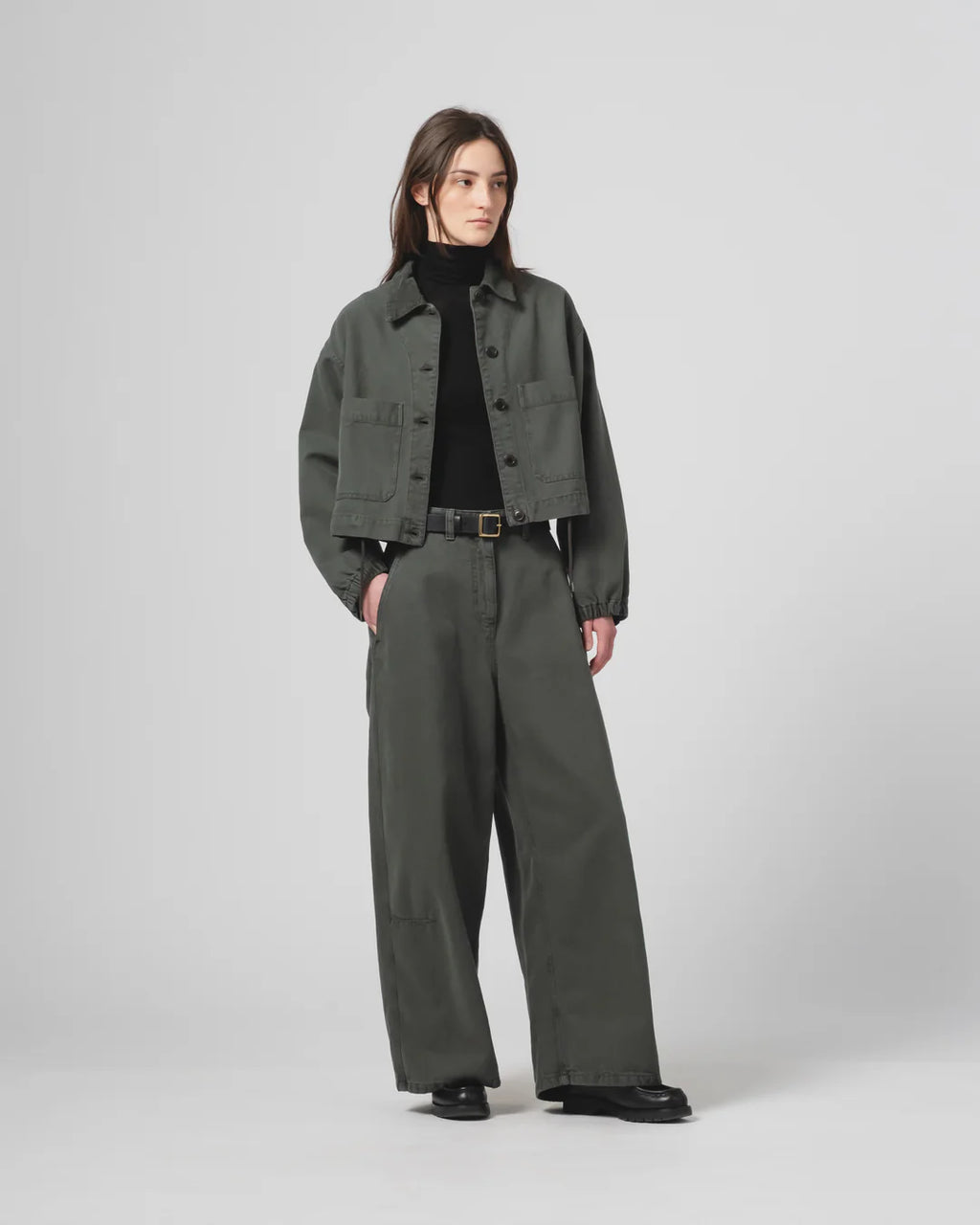 Woopsie Jacket Canvas Forest Green