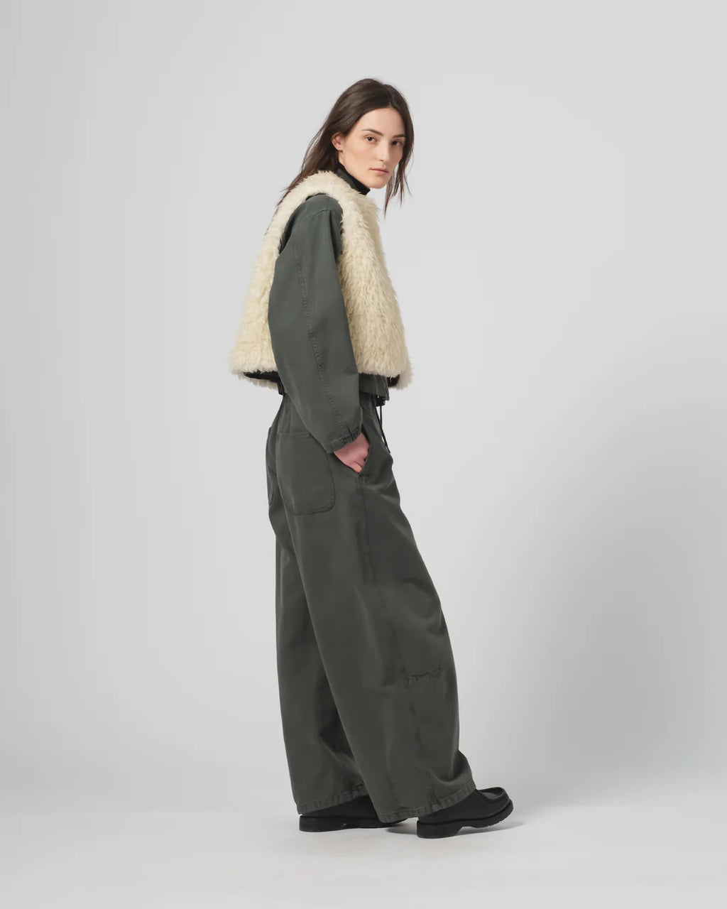 Atlantide Chino Canvas Forest Green