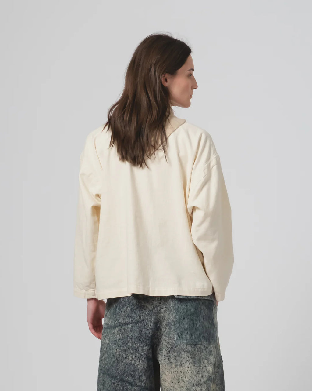 Guard Smock Slub Cotton Off White